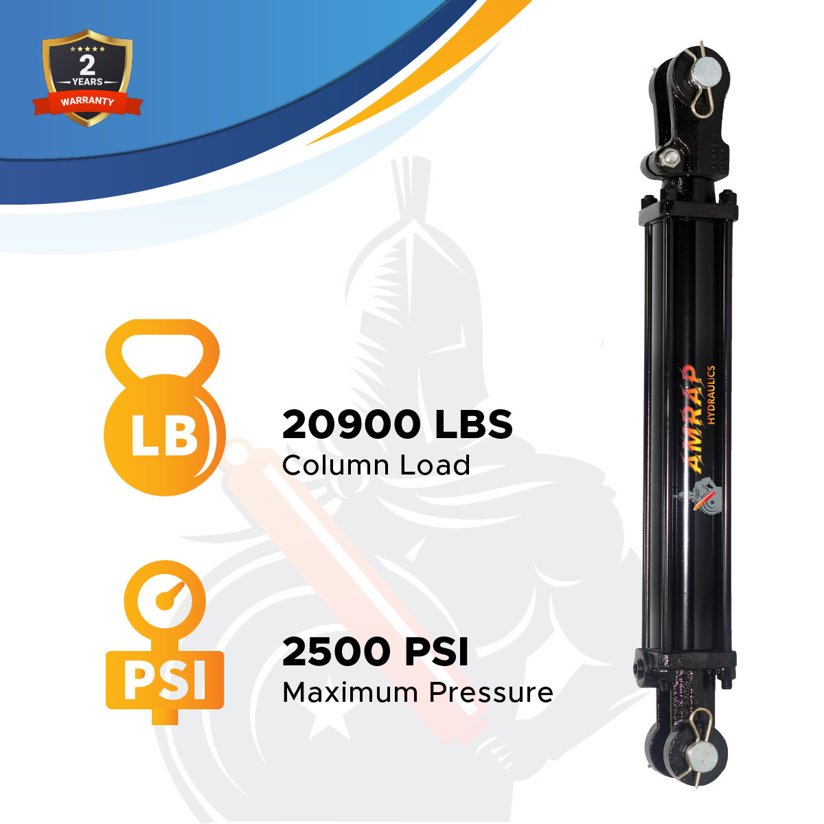 4×30 Hydraulic Cylinder 4″ Bore 30″ Stroke Double Acting Tie-Rod Cylinder