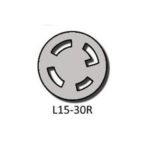 OCSParts L15-30R Locking Connector, Rated for 30A, 250V, cUL Listed (Pack of 2)