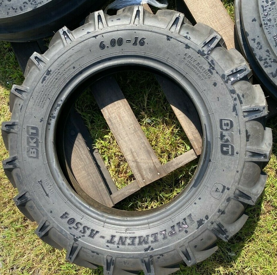 6.00-16 BKT AS504 6PLY I-3 IMPLEMENT TIRE 5.50X16 (1Tire) USED