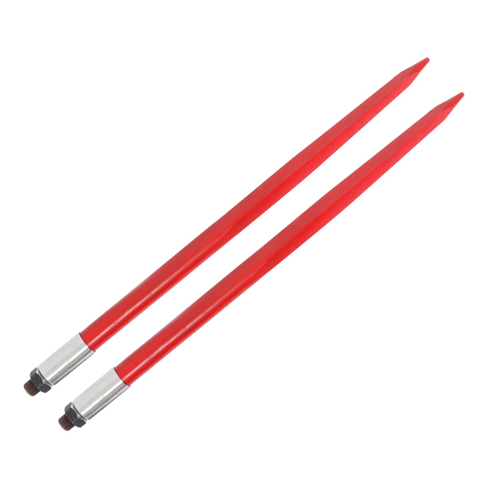 2 Pack 39″ Hay Bale Spear 3000 lbs Capacity Spike Fork Fit For Tractors Loaders