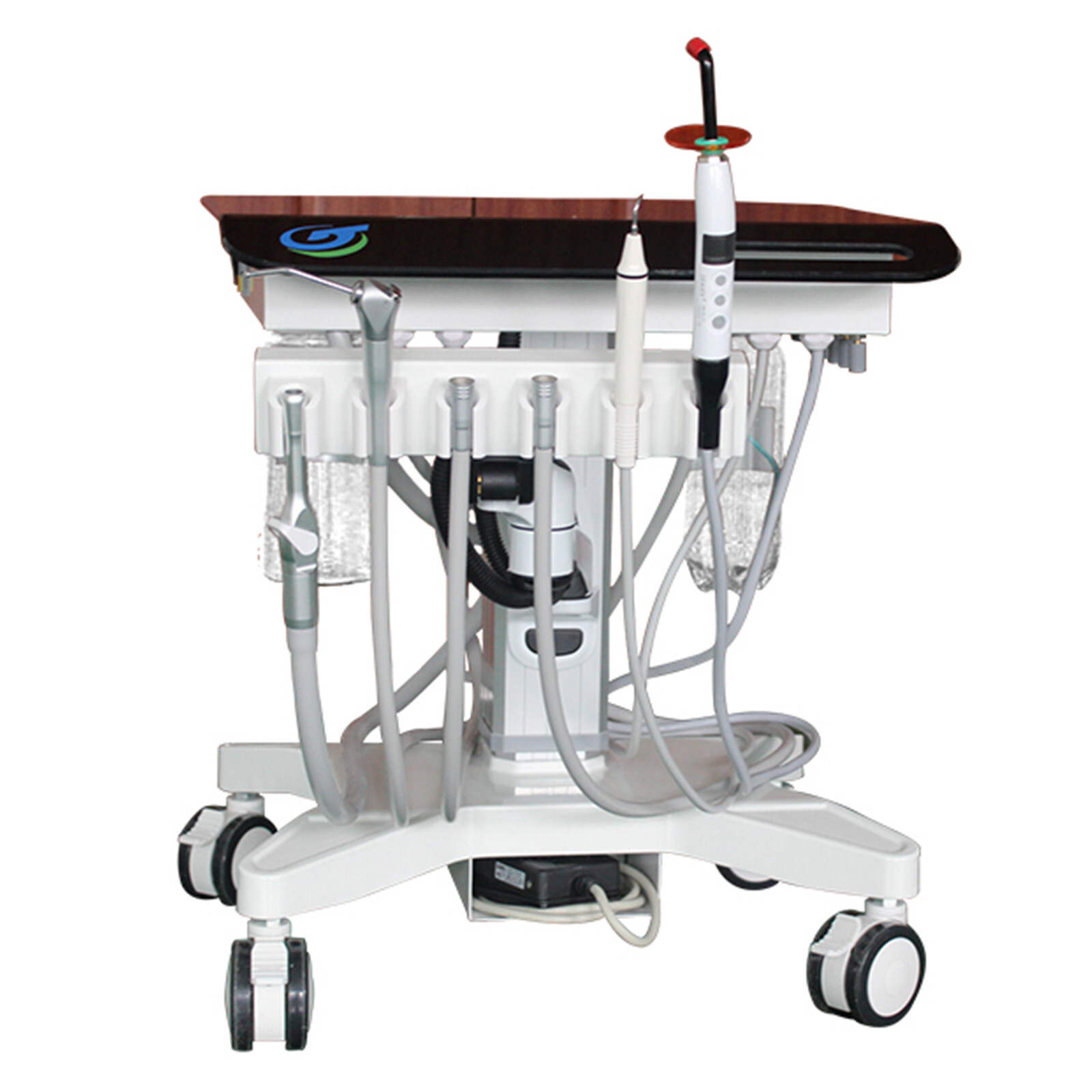 Mobile Dental Treatment Unit Delivery Cart GU-P302S with Portable Air Compressor