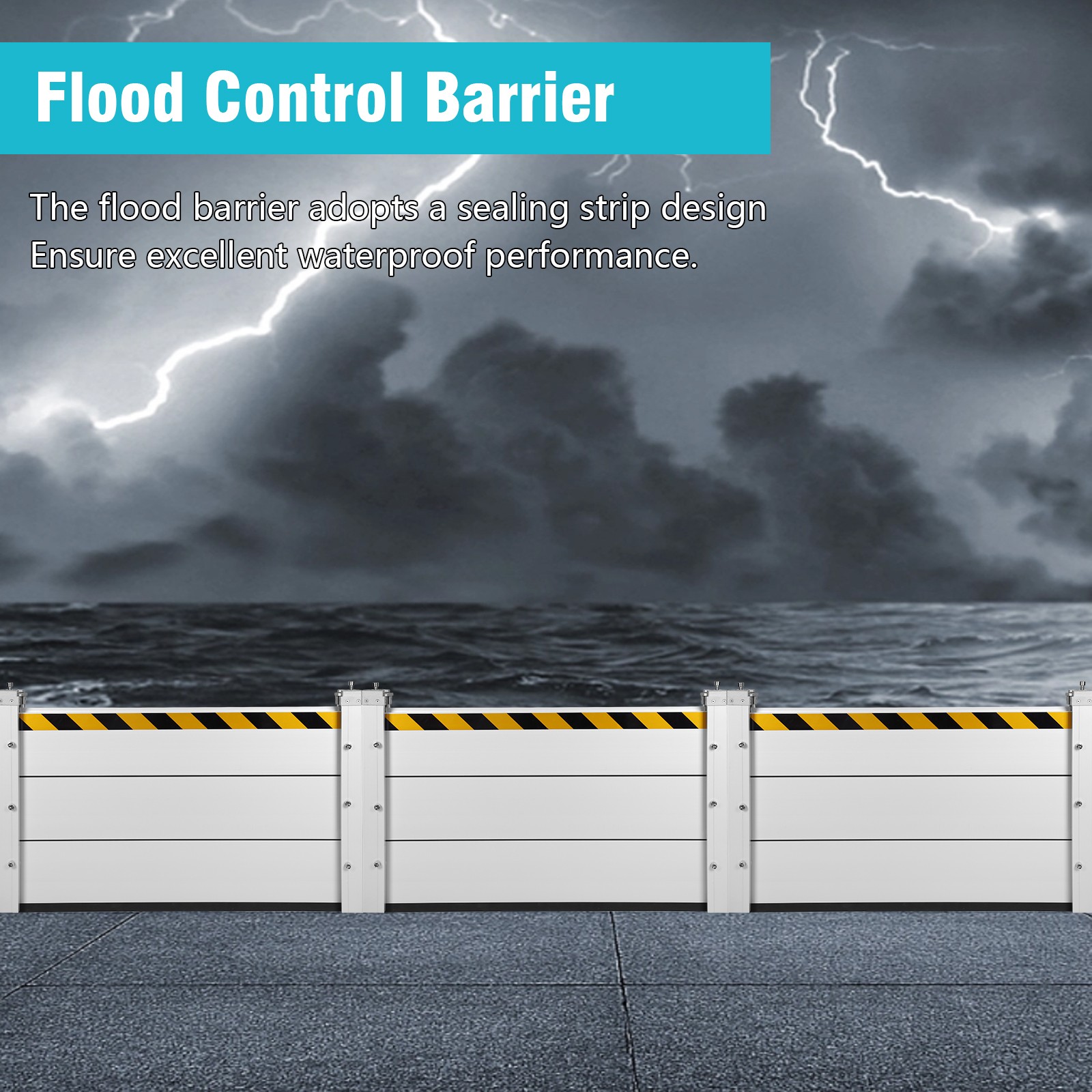 Household Flood Panel Shield Reusable Stackable for Outdoor Basement Garage