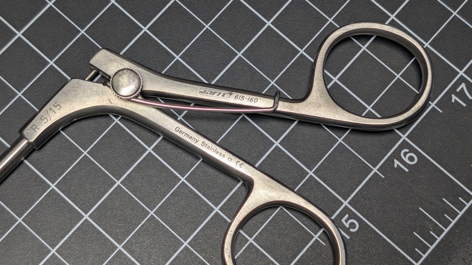 Jarit 615-160 Biopsy Forceps Spring Loaded Laparoscopy 5mm x 32cm