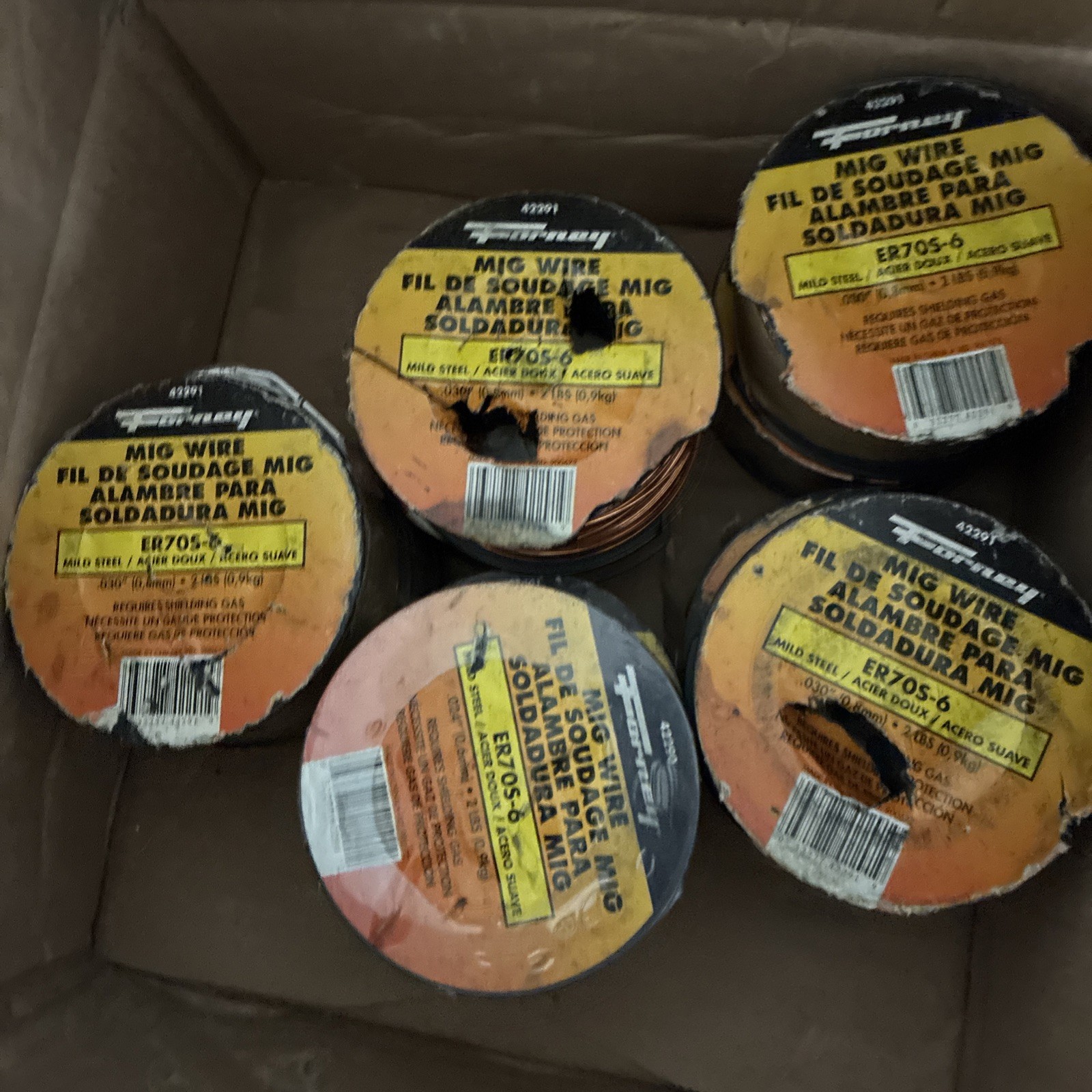8x Forney 42292 Welding ER70S-6 Mig Wire 0.35″ 2 lbs.