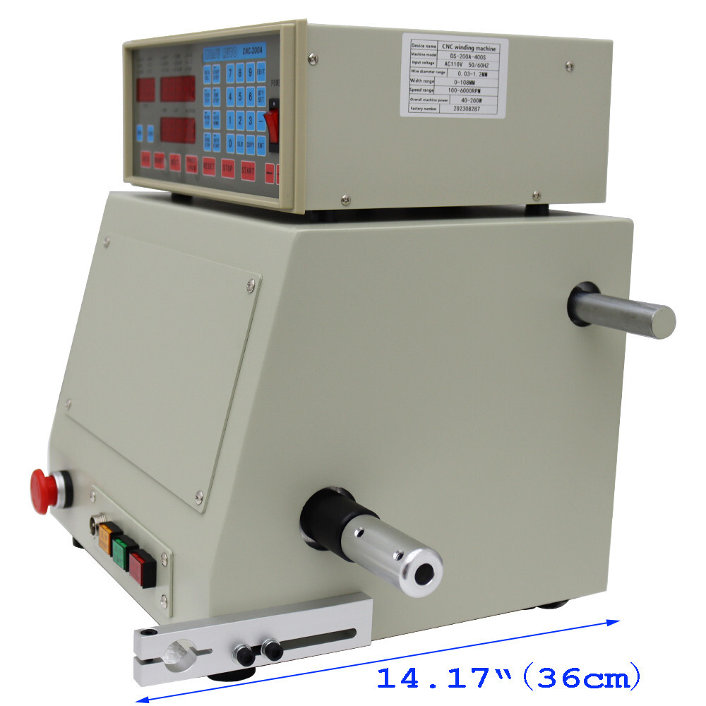 110V CNC Automatic Computer Coil Winder Winding Machine for 0.04-1.2 mm Wire
