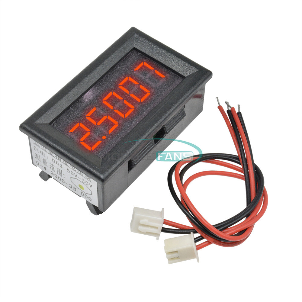 DC 0-4.3000-33.000V Red 5 Digit Precision Digital Voltmeter Voltage Panel Meter-