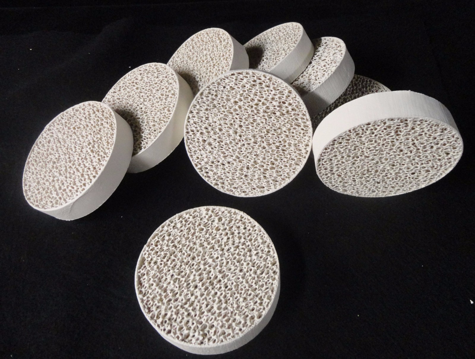 ZIRCONIA RETICULATED SETTER MOLTEN METAL FILTER WIRELESS ELEMENT No.: 39