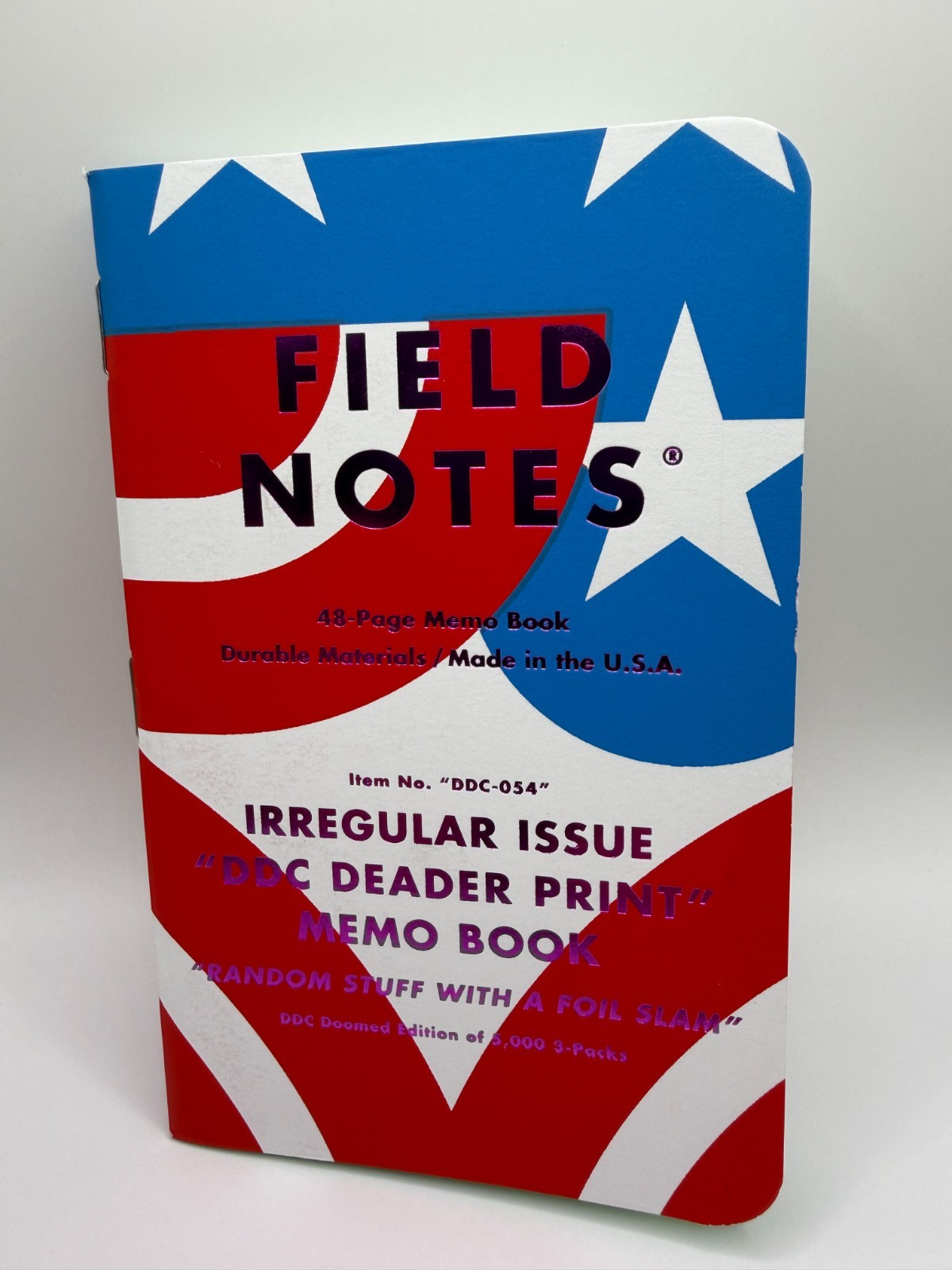 Field Notes Deader and Deadest Print PEACE FINGER SINGLES – FIVE TOTAL