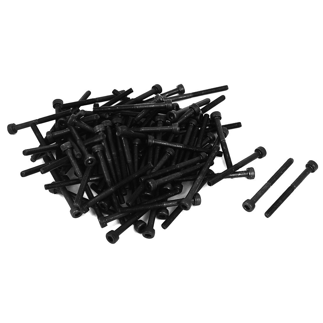 M3X35Mm 12.9 Alloy Steel Screw Cap Point Hex Socket Screws Bolts Black 100Pcs