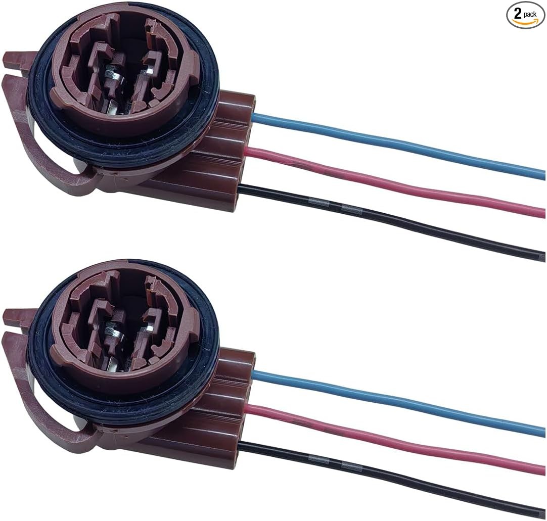 2PCS Pre-Wired Socket Harness Adapters with Pigtail Connectors, Co Size: 2Pack