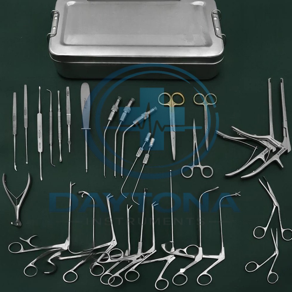 Fess Instruments Set, Complete Set of Endoscopic Sinus Surgery Instruments