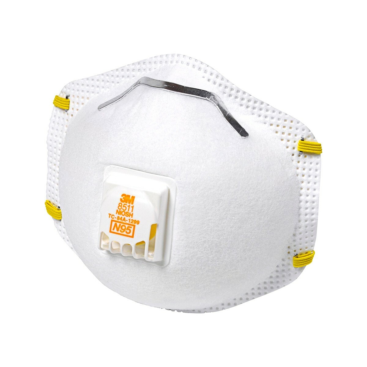 3M 8511 N95 Particulate Respirator Protection Face Masks Exhalation Valve 10/BX