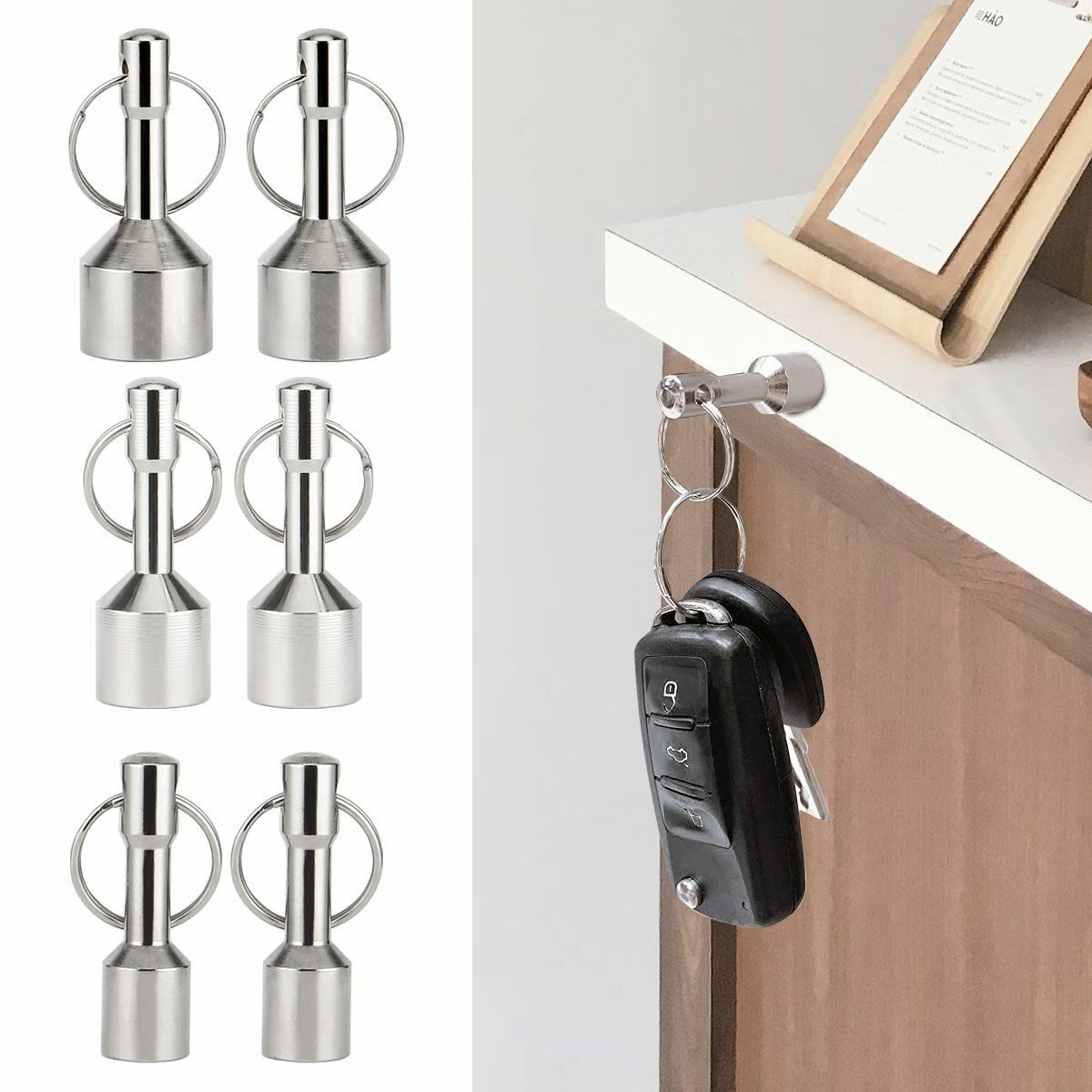 2PCS Keychain Neodymium Magnet for Testing Brass Gold Silver Coins Ferrous Metal