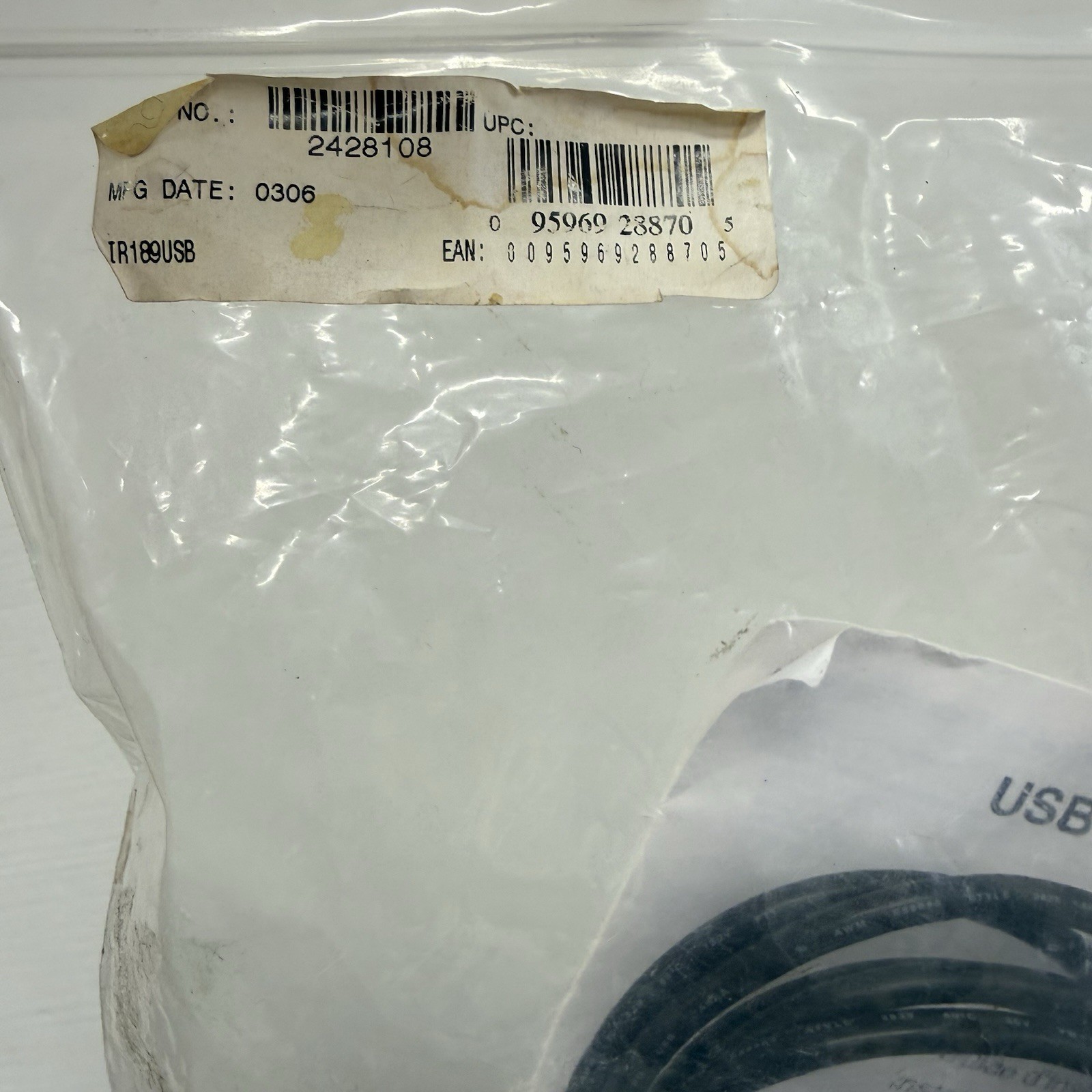 Fluke IR189USB USB Cable Adapter for Models 189, 287 and 289