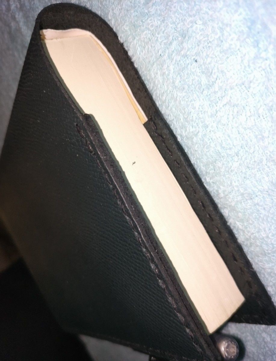 Dark Green Leather A6 Notebook Cover for Hobonichi & Paperbacks Used