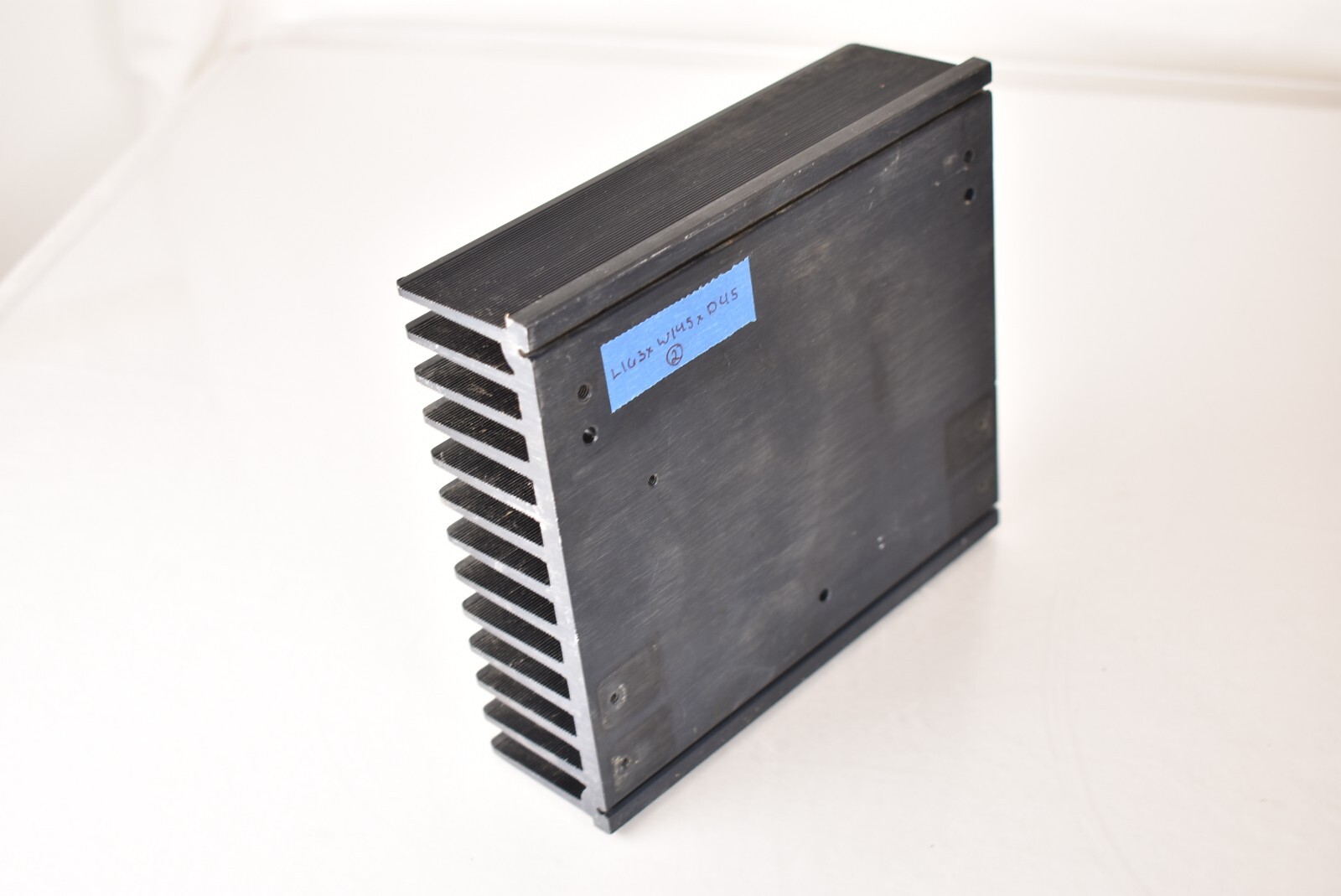 163mm x 145mm x 45mm Large Aluminum Heat Sink Radiator Power Amplifier -Black-