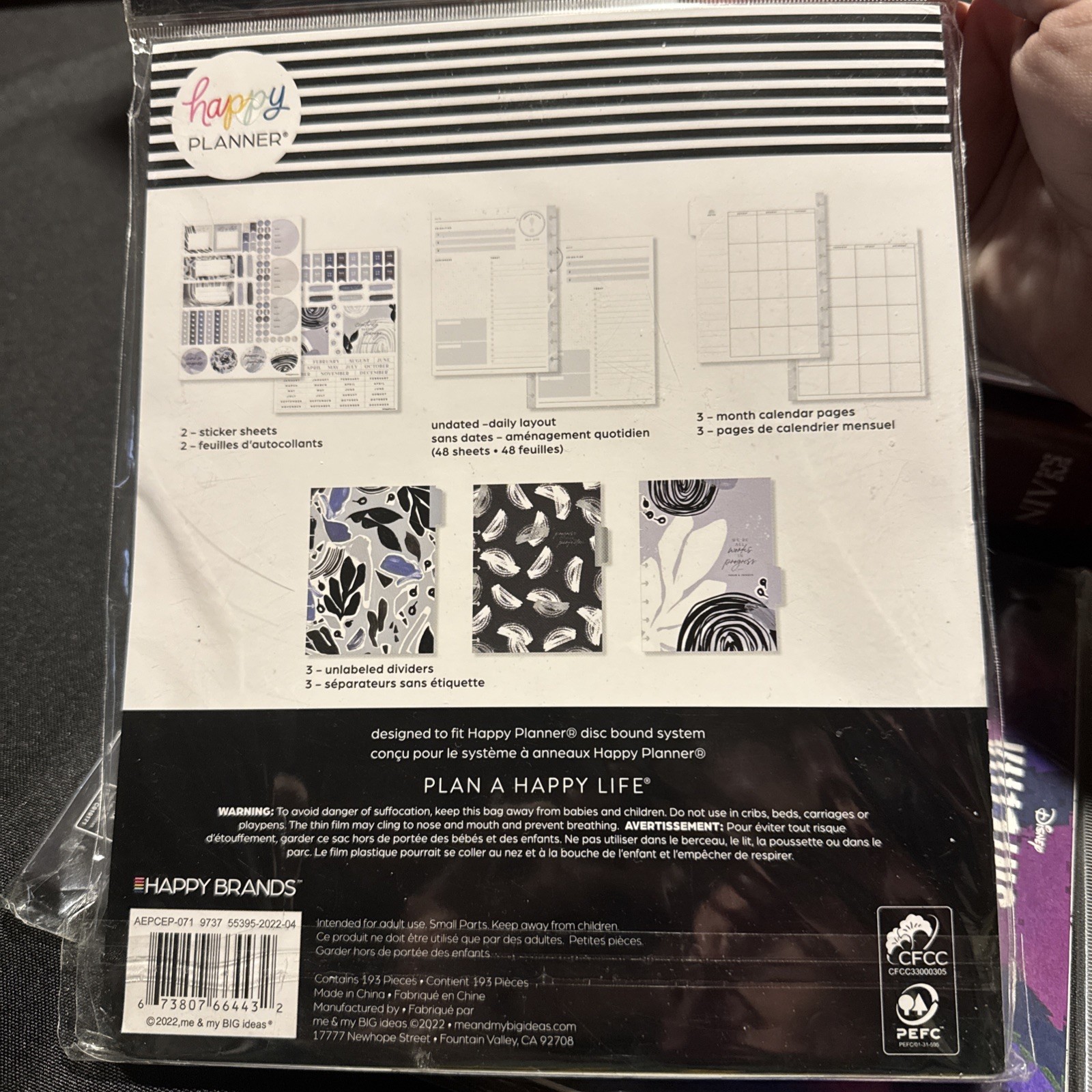 The Happy Planner Calendar Extension Undated 3 Month NIP