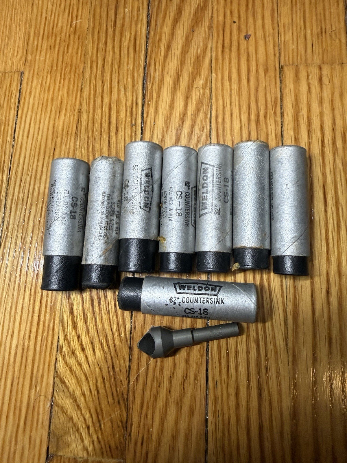Weldon Lot Of 8 CS-18 82° Countersink Deburring Tools NEW NOS USA