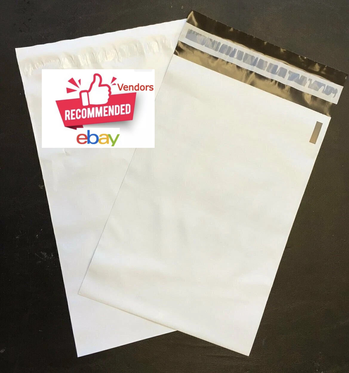 #10 (26″x32″) Self-Seal Unlined White Poly Mailers Courier Mailing Envelopes
