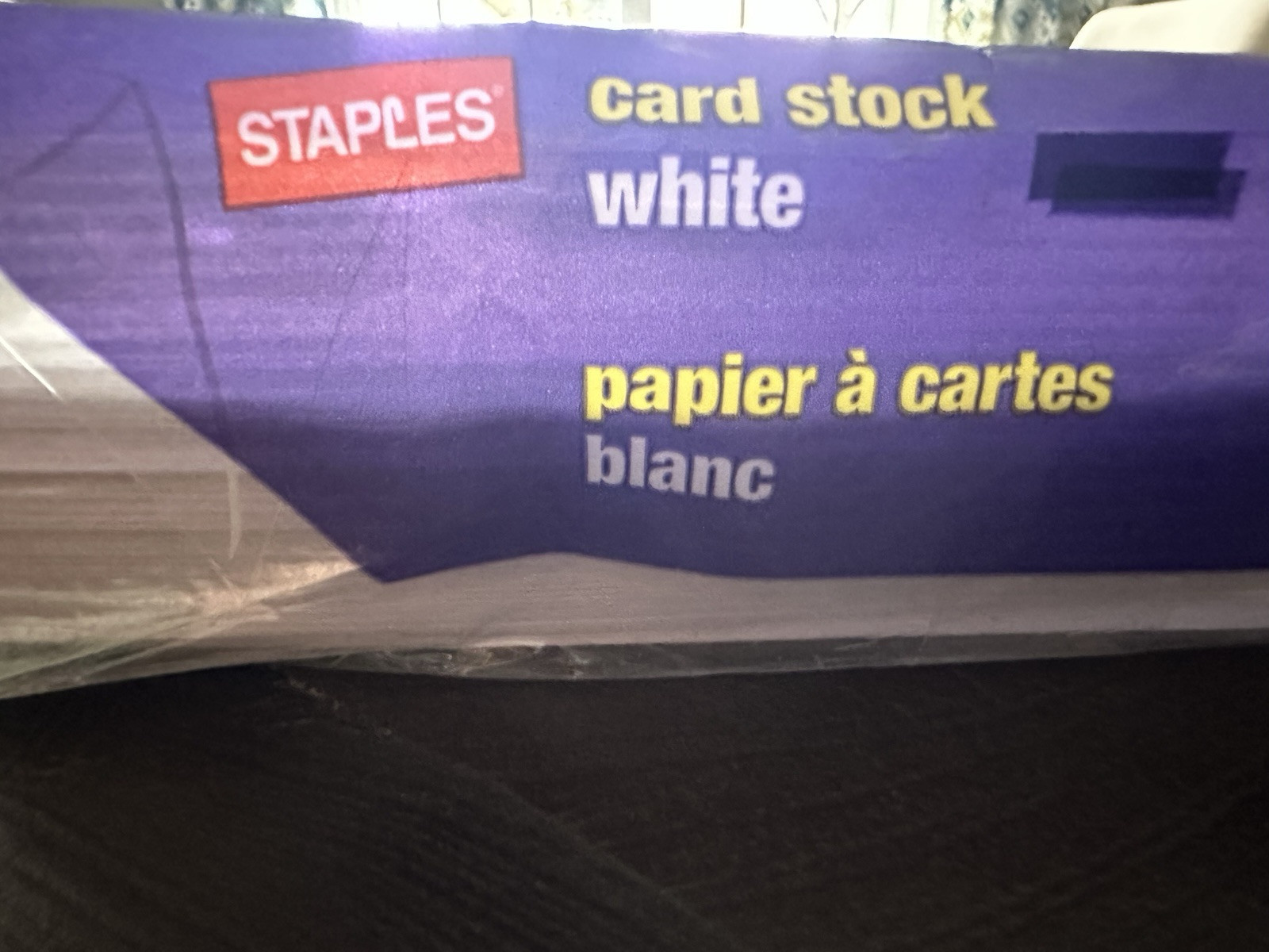 8.5″ x 11″ CARDSTOCK 110 lb PAPER WHITE – 12 SHEETS – NEW Staples Brand