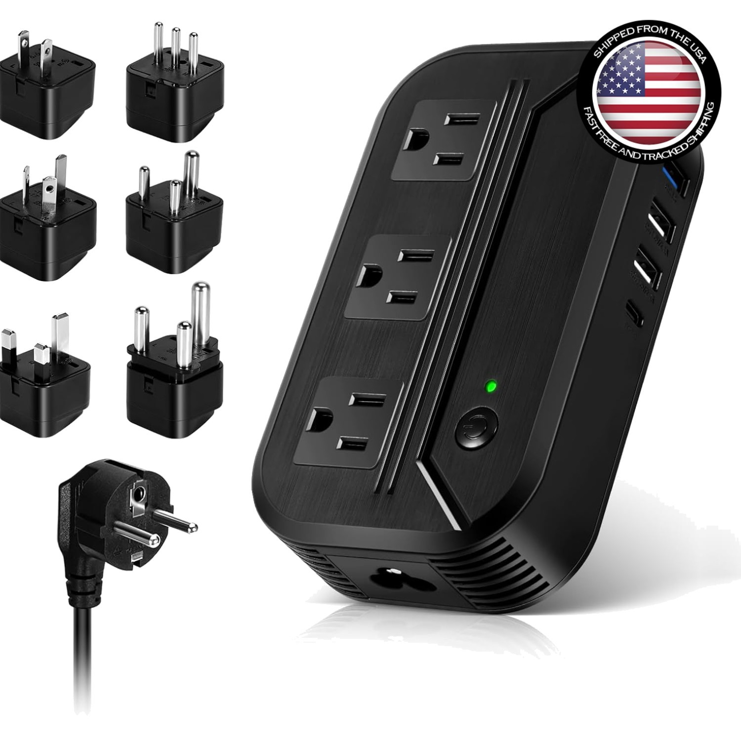 Voltage Converter 2300W Power Step Down 220V to 110V Universal Travel Adapte…