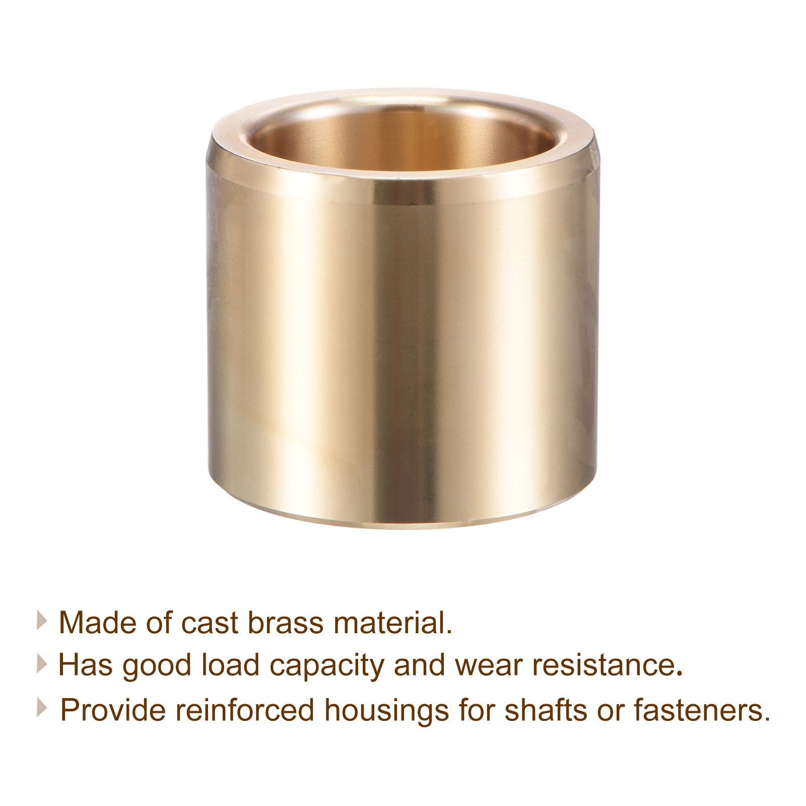 Sleeve Bearings 25mm x 33mm x 30mm Wrapped Oilless Bushings Cast Brass