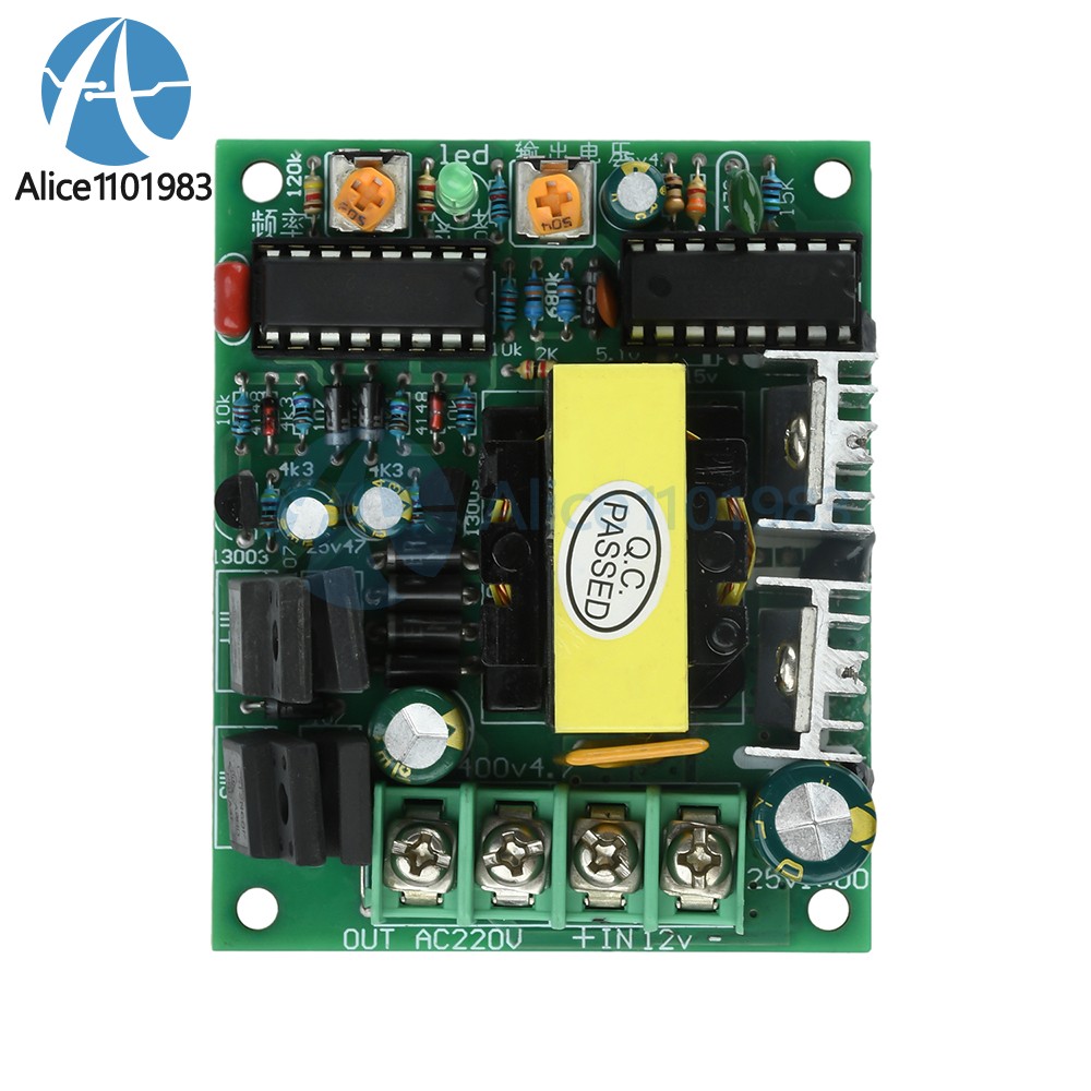 DC 12-14.5V to AC 220V Inverter Module 50-100W DC-AC Step-Up Transformer Module