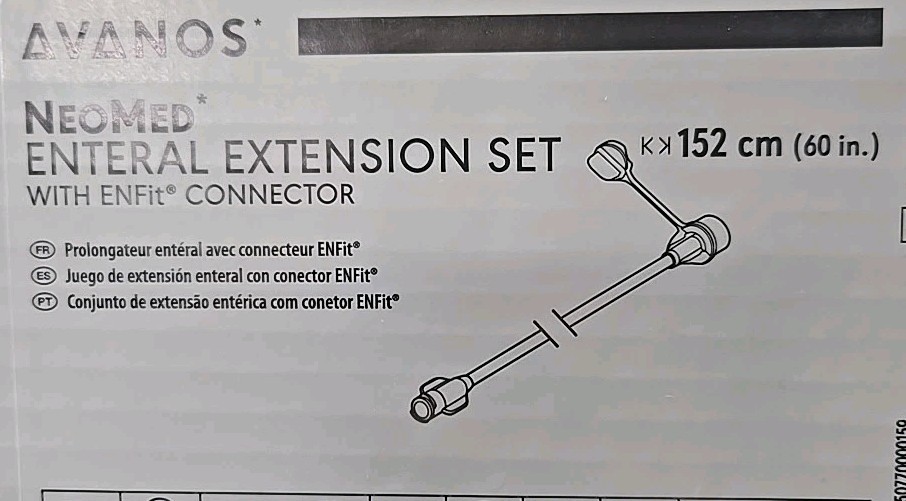 ENTERAL EXTENSION SET WITH ENFIT CONNECTOR 60in