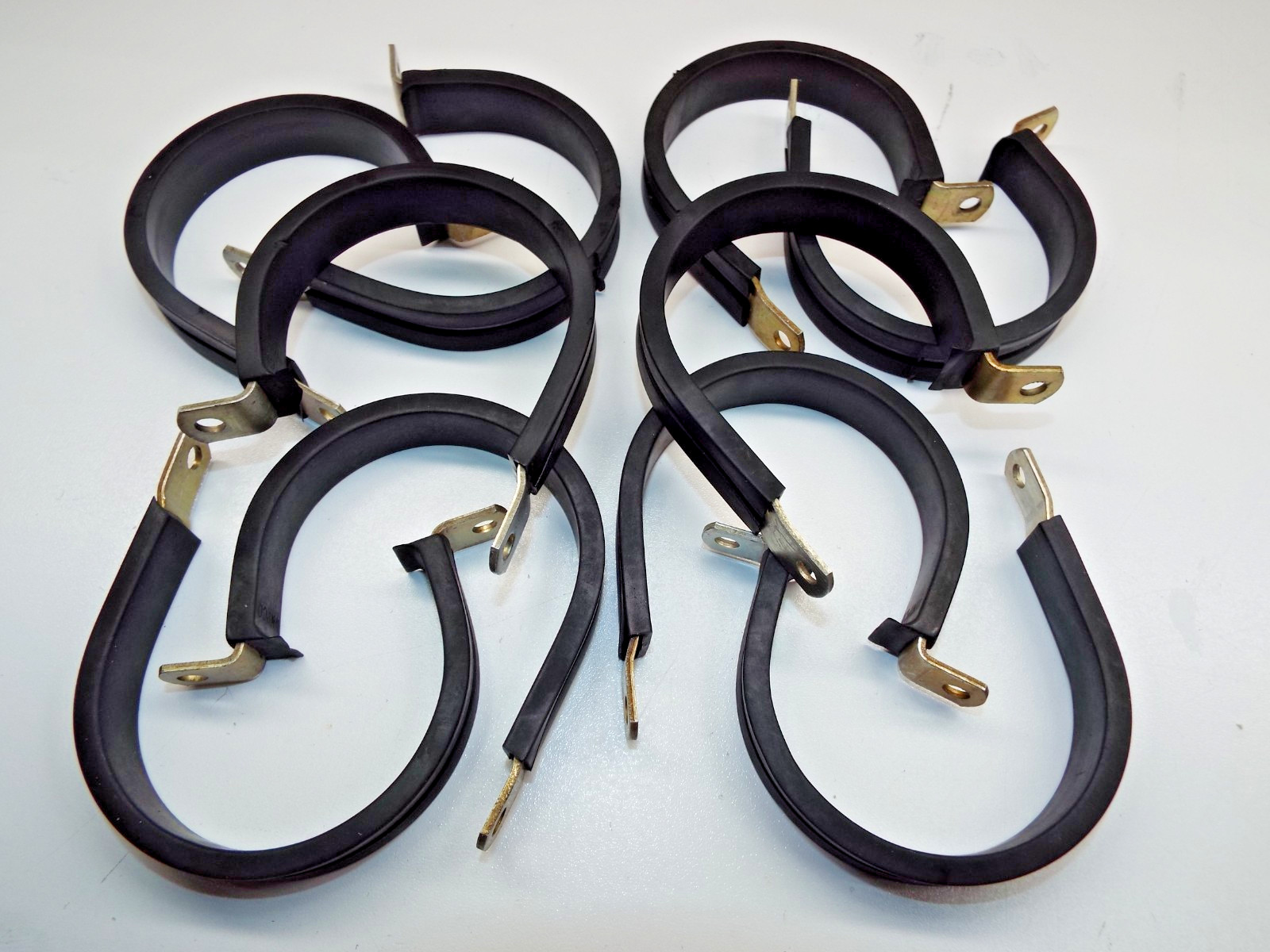 QTY8 Umpco 1-3/4″ + CUSHIONED Cable Loop Clamp Aluminum Mil spec MS21919 WDG29