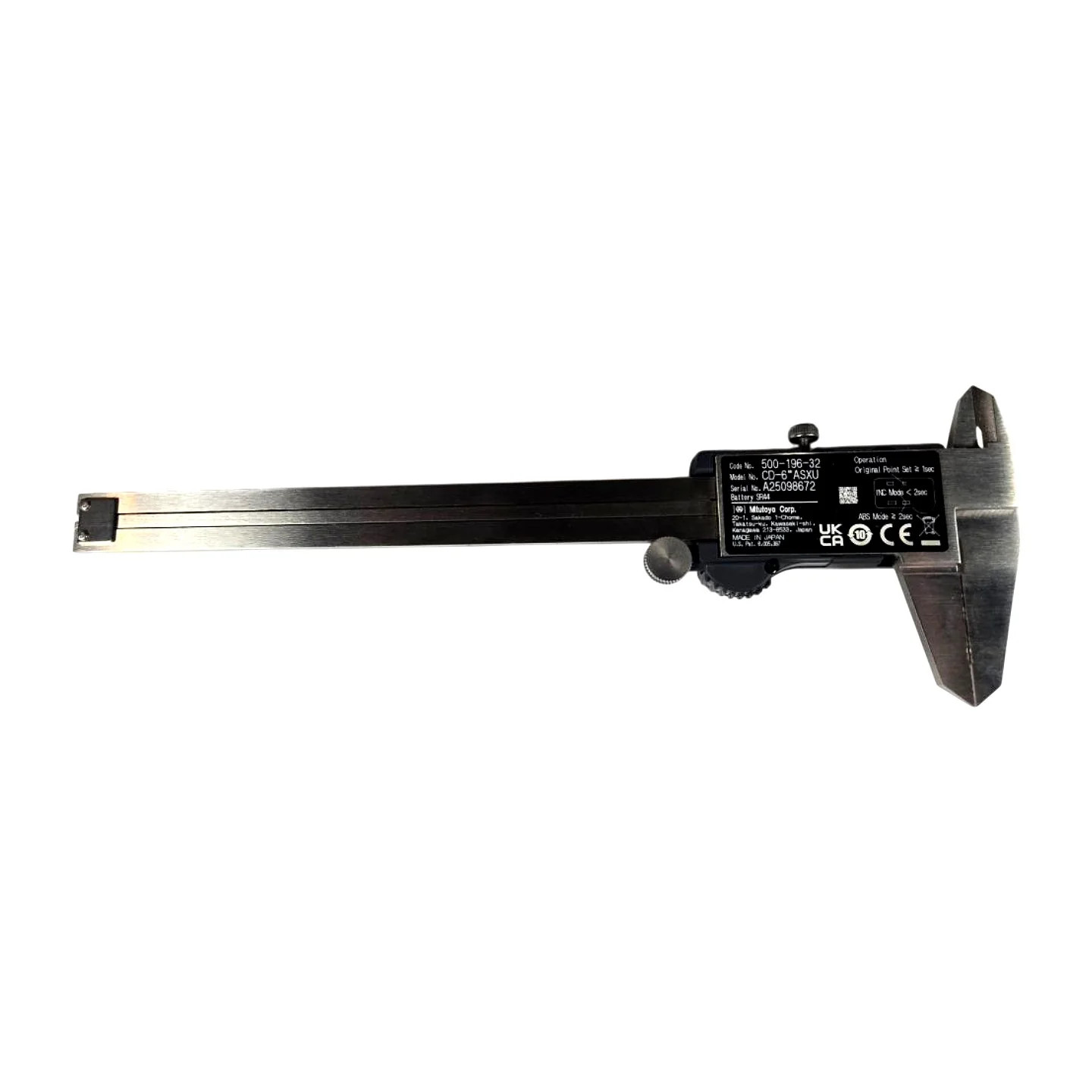 Mitutoyo 500-196-32 6in/150mm 0.0005in Res Absolute Digimatic Caliper