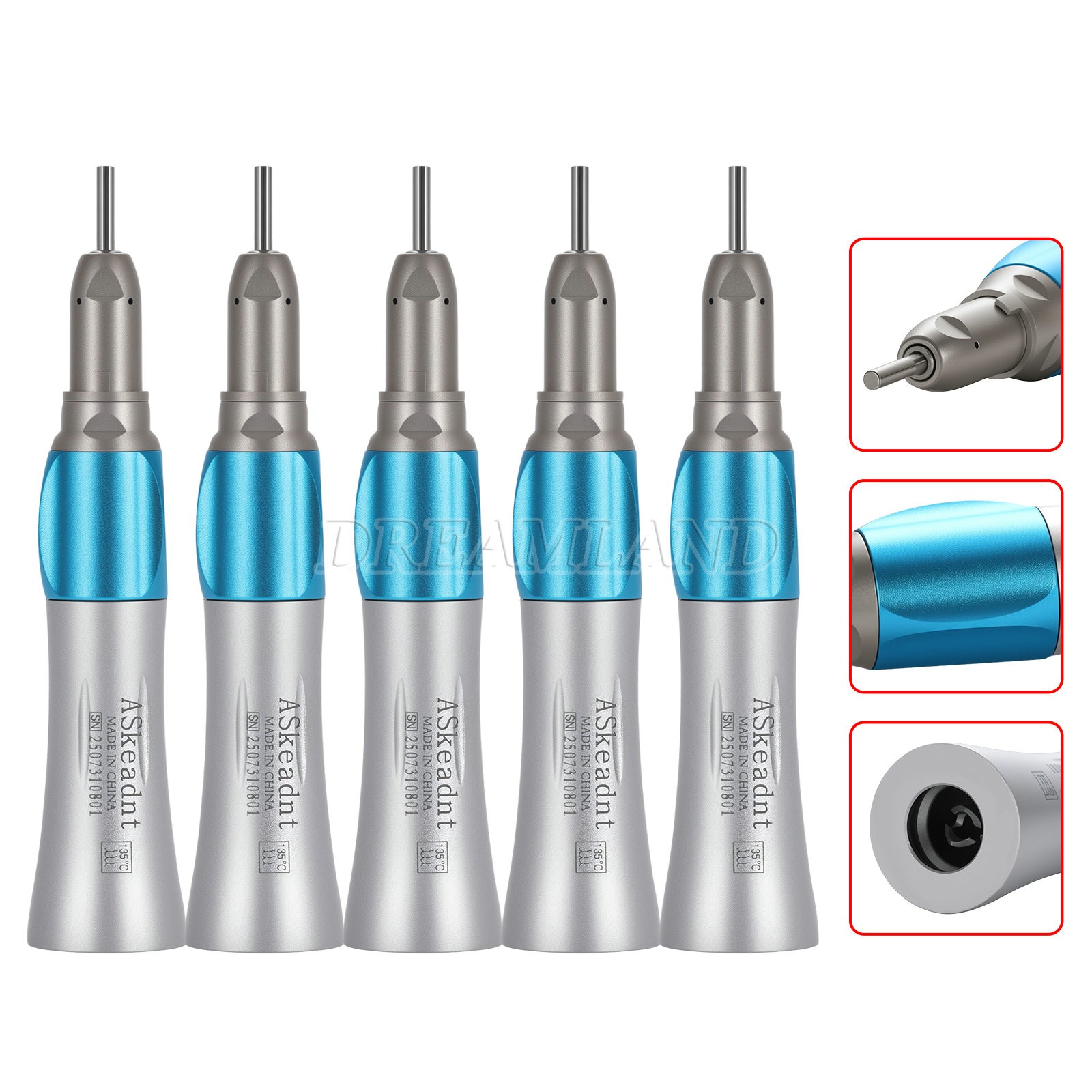 USA Low Price Dental Slow Speed Handpiece Straight Nose Cone E-type to Motor