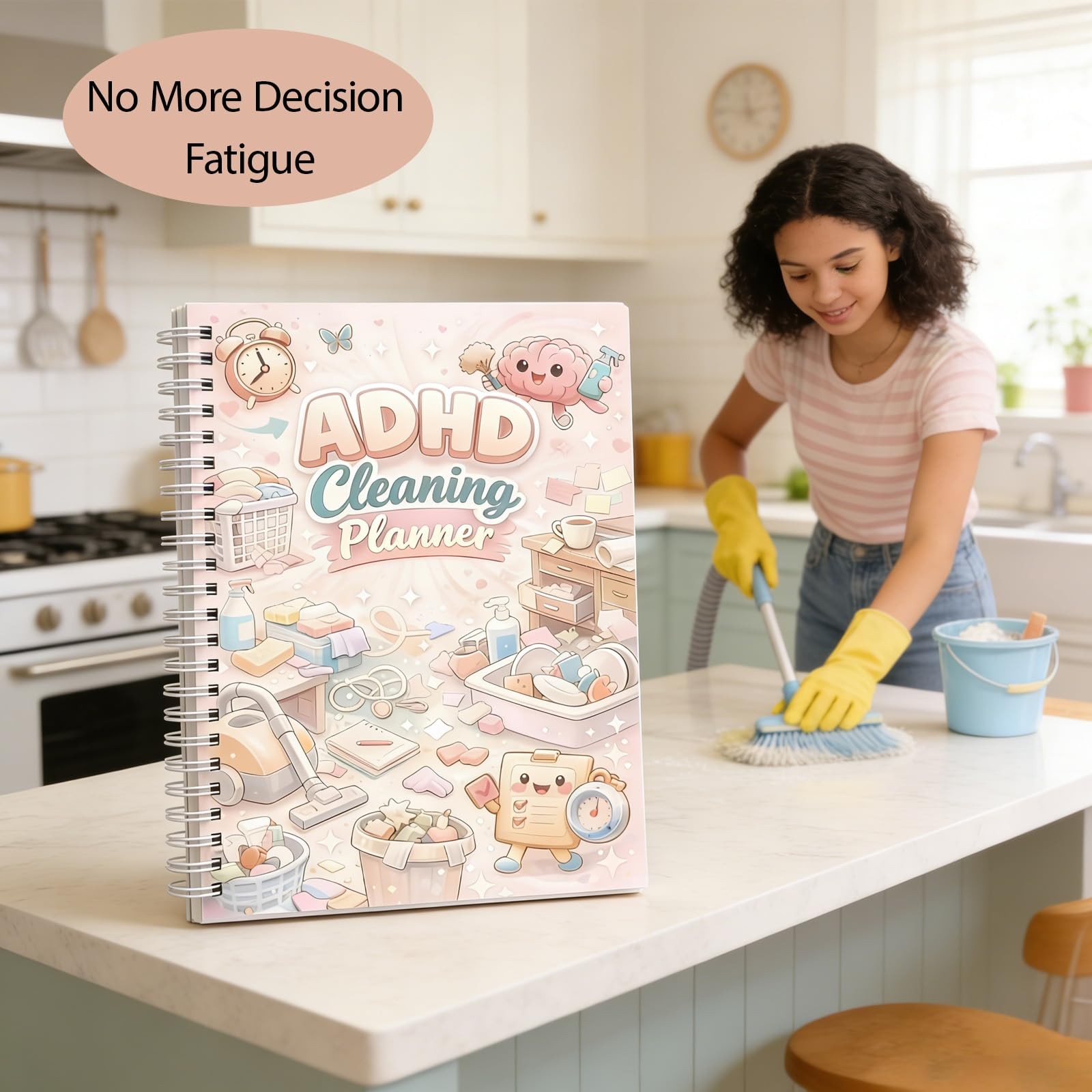 Adhd Cleaning Planner & Checklist – Undated Daily & Weekly Cleaning Schedule