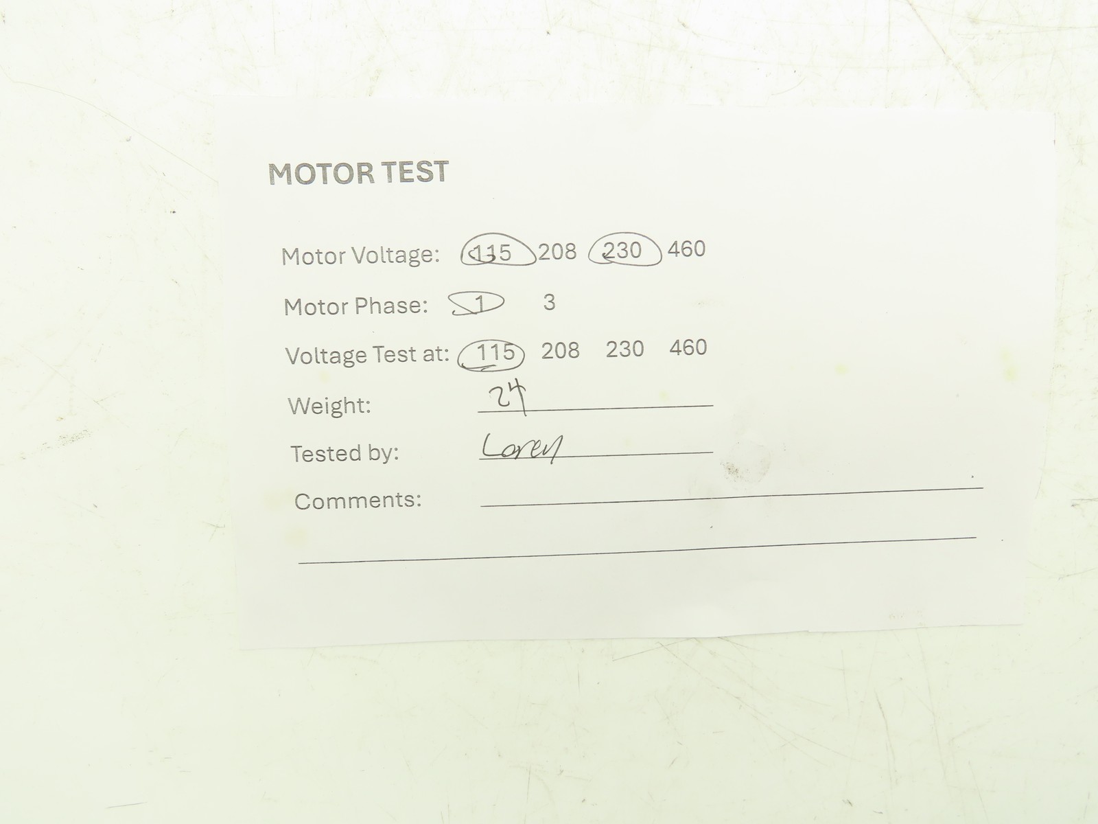 Baldor 33E173W248 AC Motor 1Hp 3450rpm 115/230v 1ph 42CZ TENV