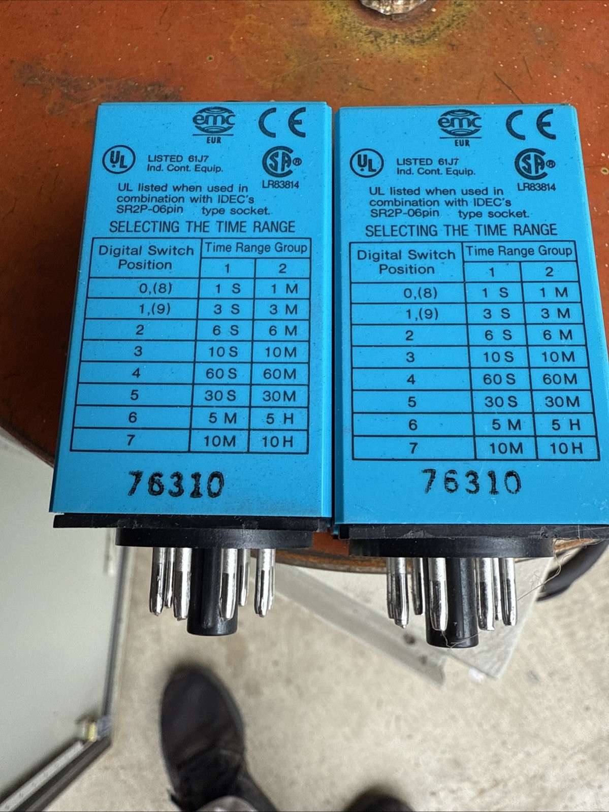 Idec RTE-P11 Electronic Timer RTEP11 10 Amp 120VAC Reversible Face Plate 8 Pin-2