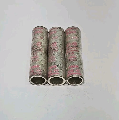 LOT OF 3-ILSCO CT-1/0 AWG Flex COPPER COMPRESSION PINK DIE 42, 1.875″ Long