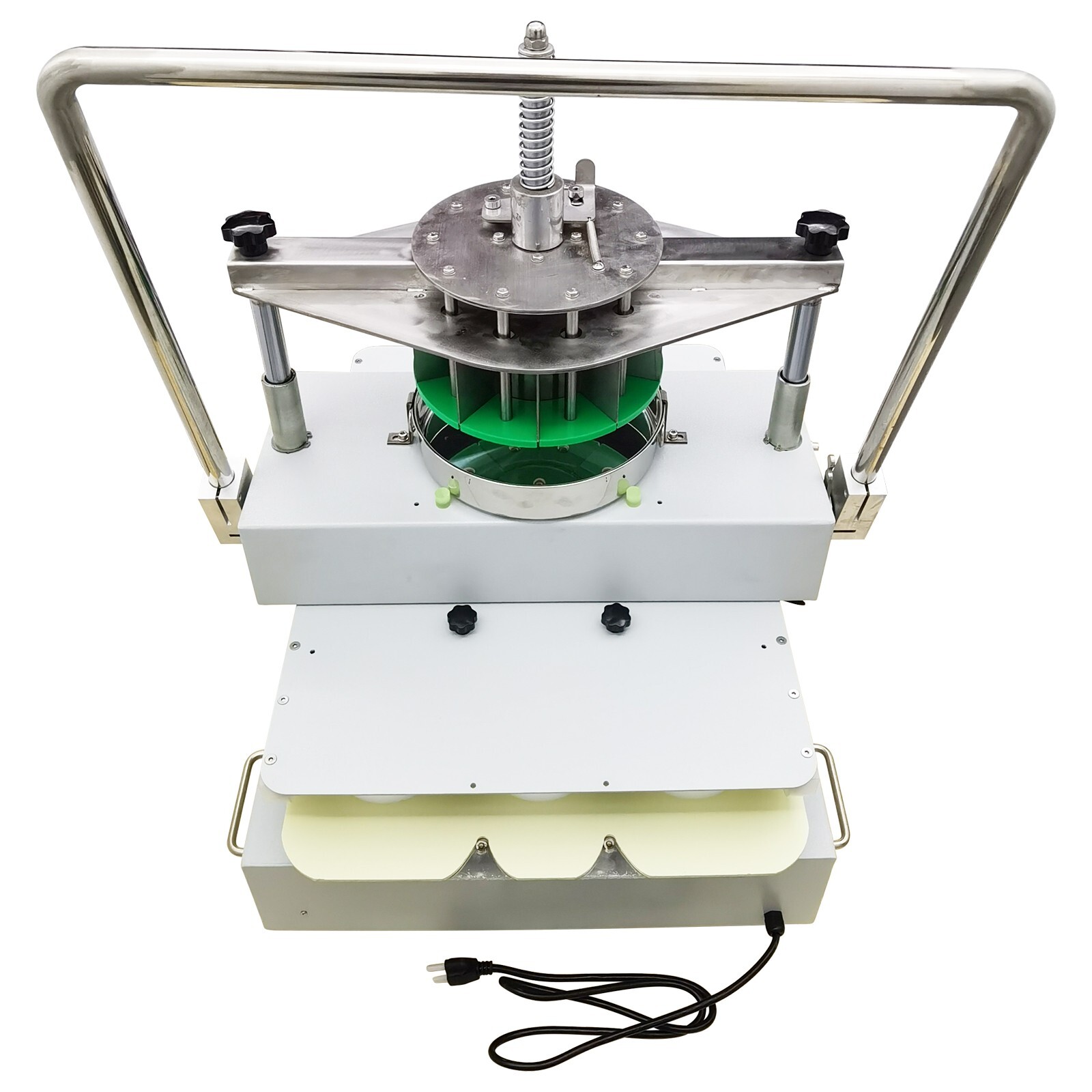 110V Semi-Auto Dough Divider Rounder 14Blocks 100-180g Bakery Dough Dividing