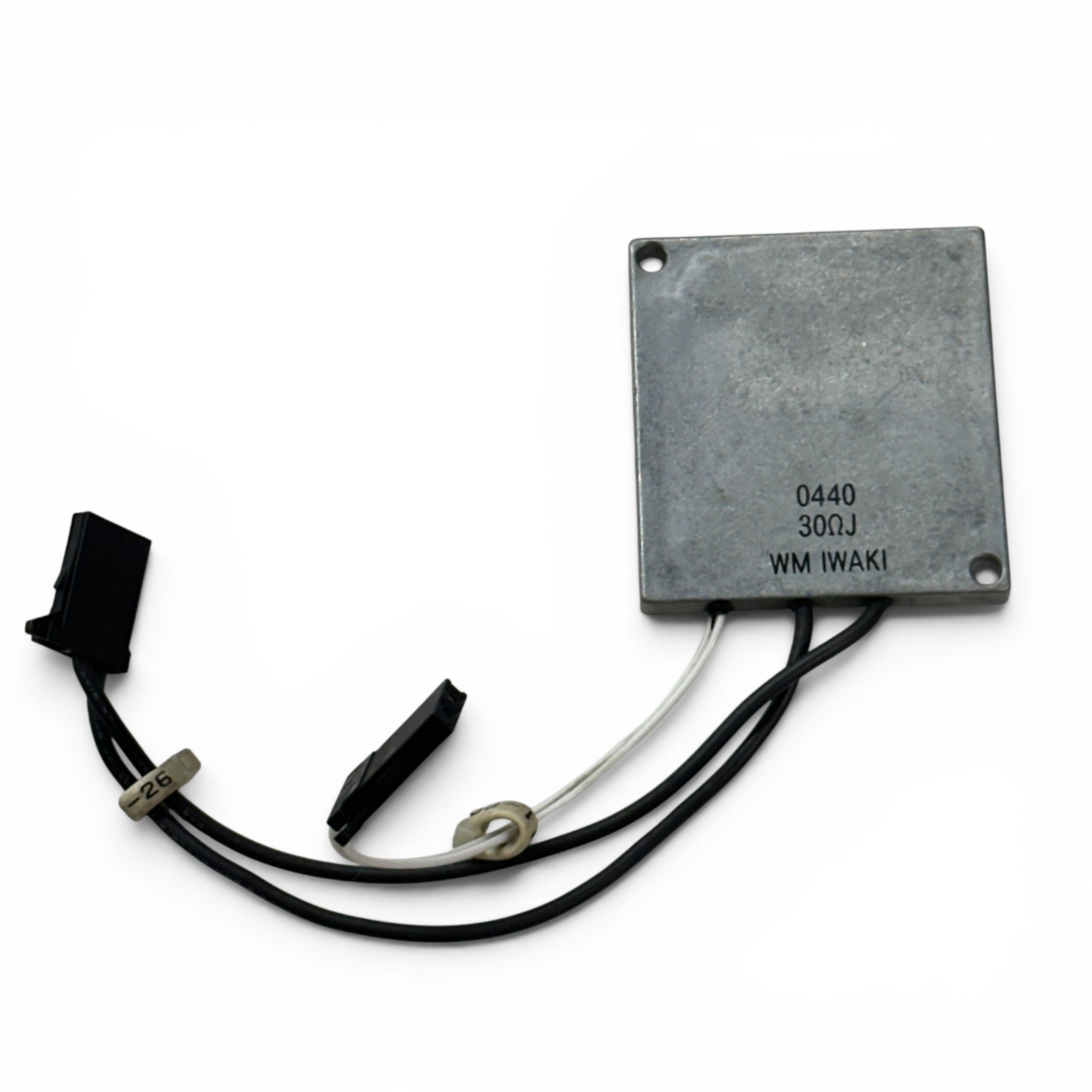 WM IWAKI 0440 30 Ohm J Aluminum Housed Chassis Mount Power Resistor