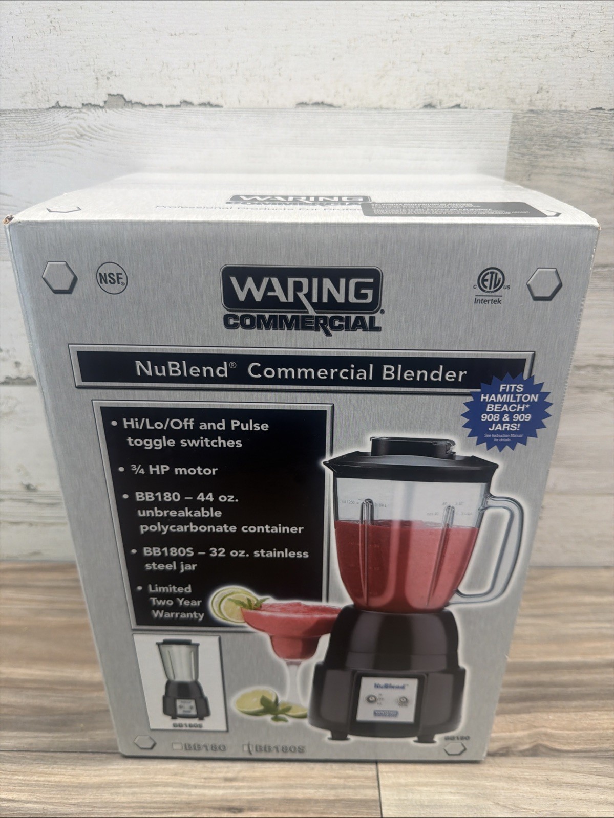 Waring Commercial BB180s 32 oz Commercial Blender – NuBlend Series New Sealed