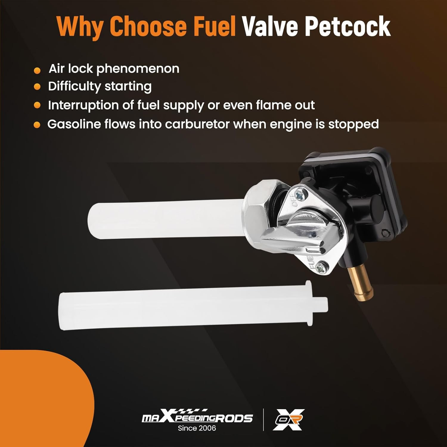 New Motorcycle Fuel Valve Petcock for Harley FLST FXST FLT FXD 1995-2001 1340Cc