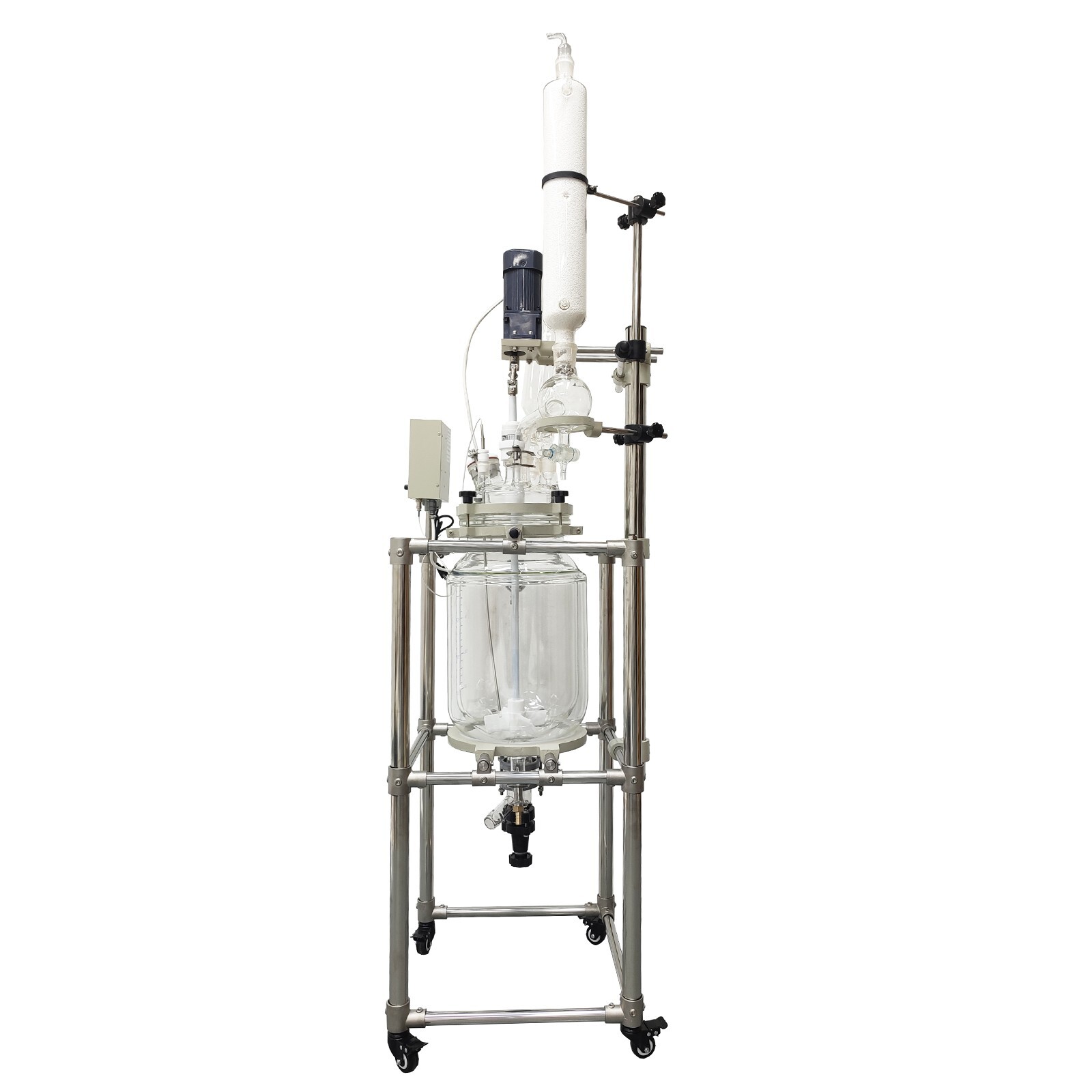 20L Jacketed Glass Reactor Jacketed Reactor 110V Jacketed Pilot Plant Reactors L