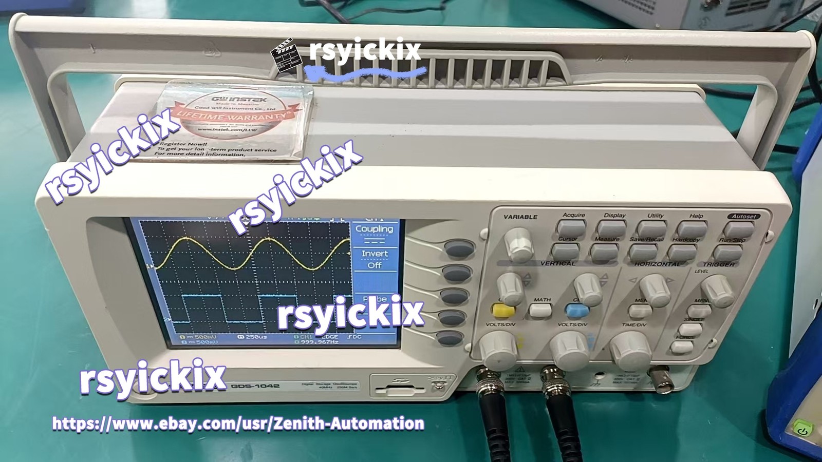 1PC GW Instek GDS-1042 Oscilloscope, 40 MHz, 250 MSa/s