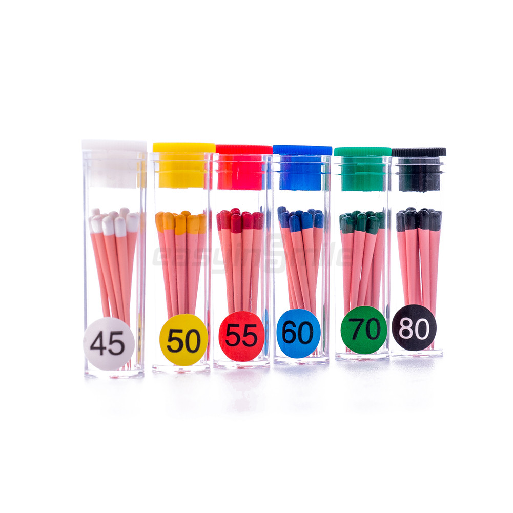 Dental Gutta Percha Points Endo .02/.04/.06 Taper for Root Canal 15-40 45-80 USA