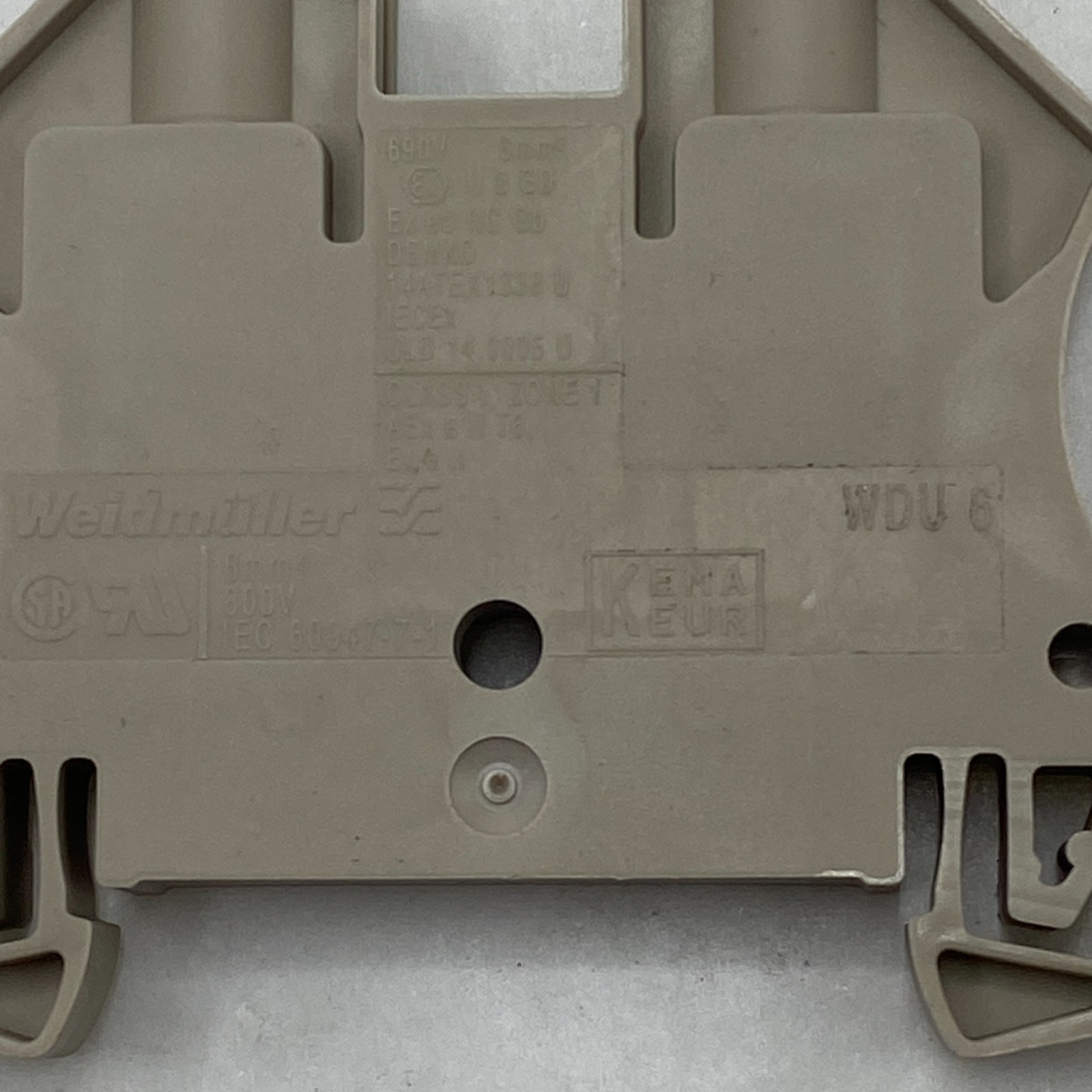 Weidmüller 1020200000 WDU6 6mm Sq Feedthrough Terminals – Lot of 5
