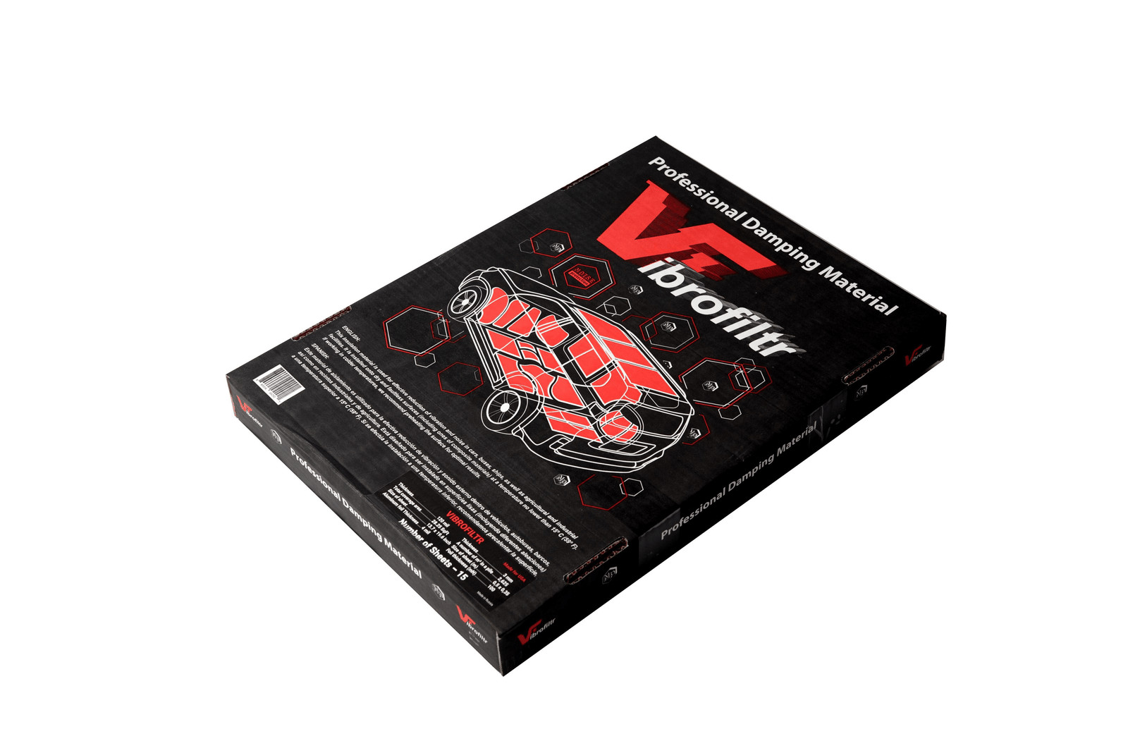 Sound Deadening Material Vibrofiltr 3.0 mm (118 mil) 28.2 sqft Noise