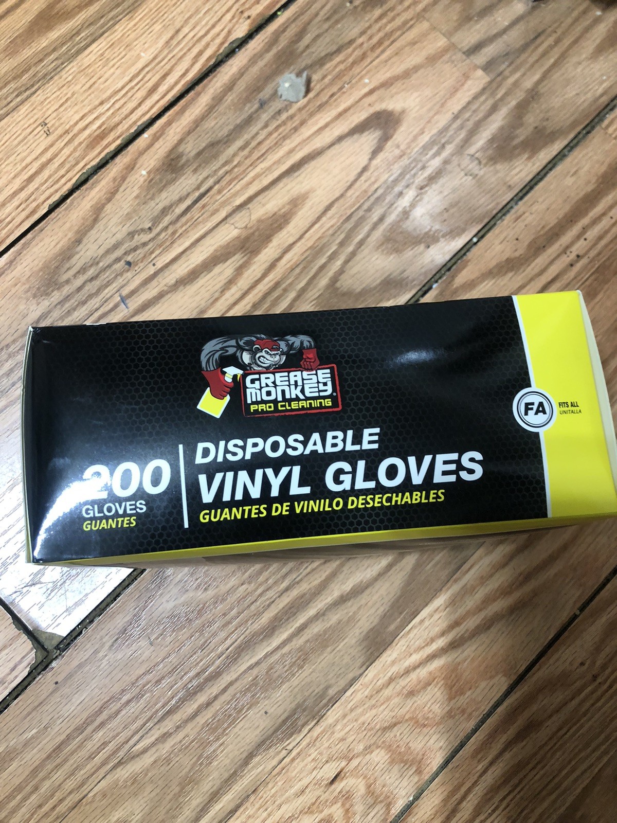 Grease Monkey Vinyl Disposable Gloves, Fits All – 200 Piece