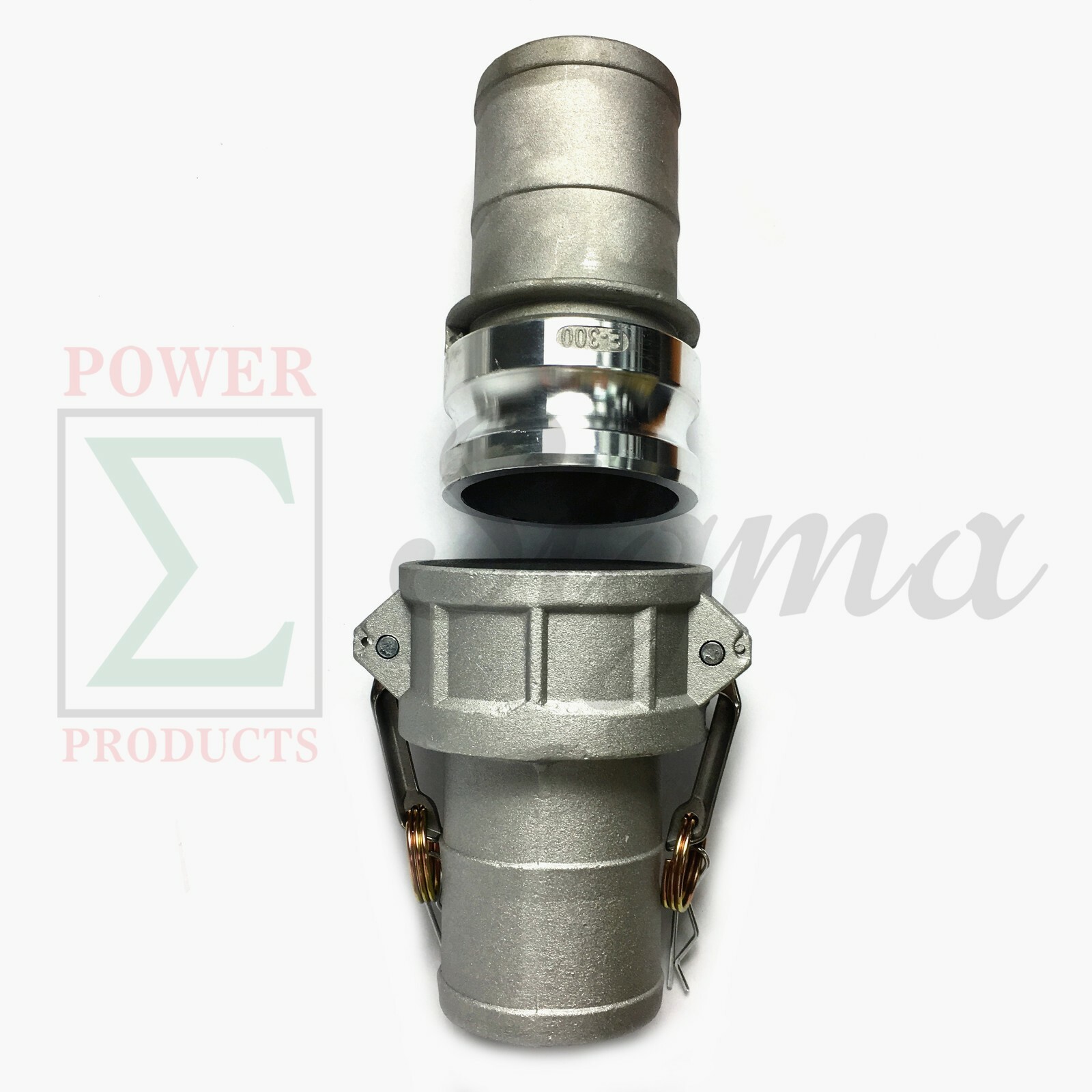 Sigma E300 300C 3″ Aluminum Female Male Camlock Hose Barb Coupler Adapter &Clamp