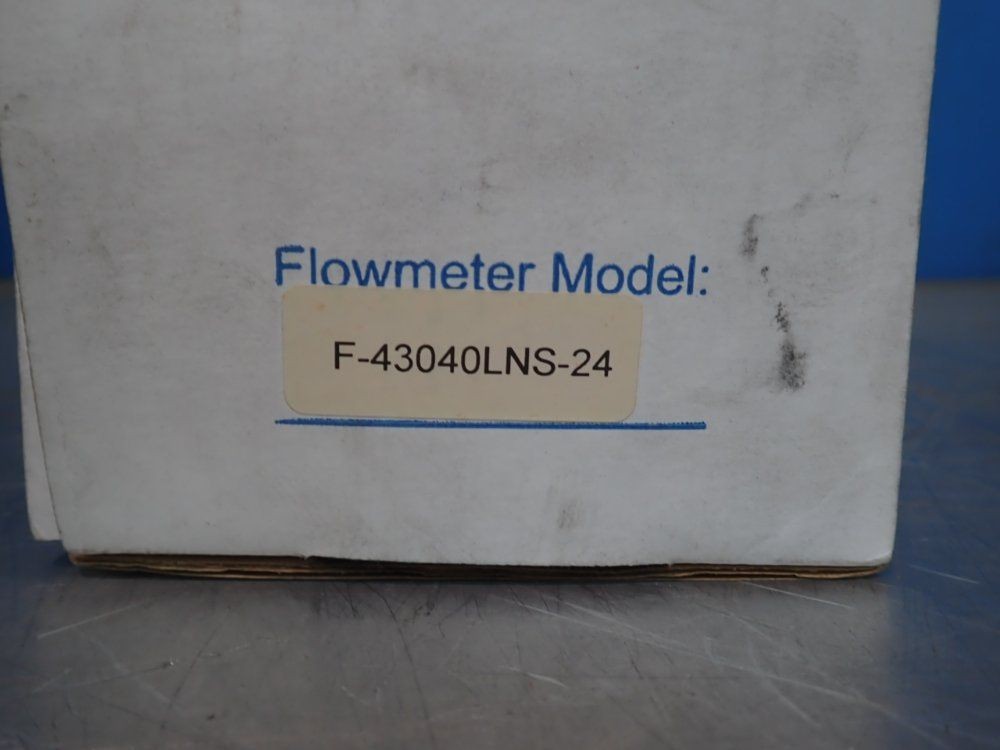 BLUE-WHITE INDUSTRIES F-430 FLOWMETER F-43040LNS-24