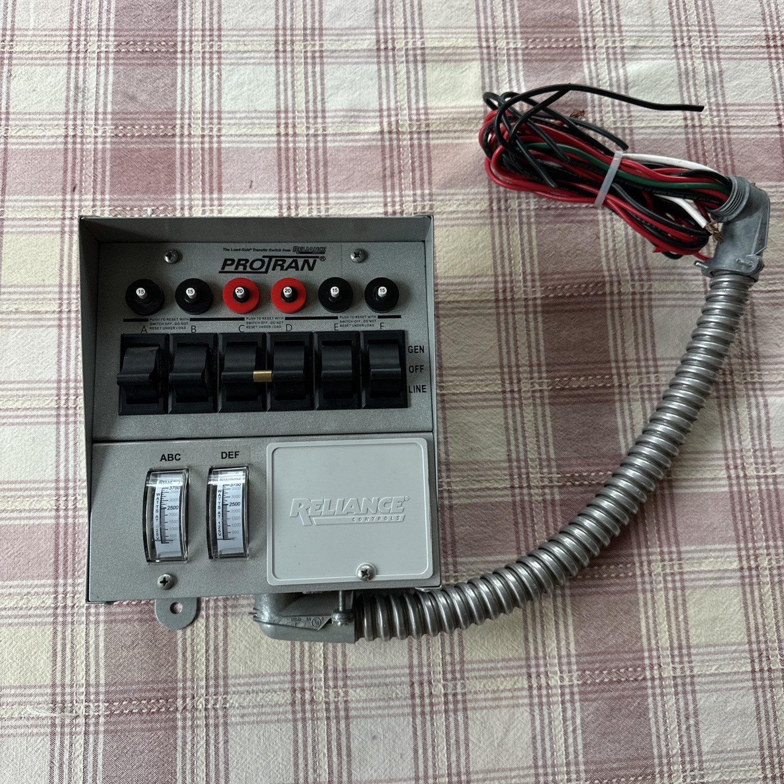 Reliance Controls ProTran Model 31406C Generator Transfer Switch