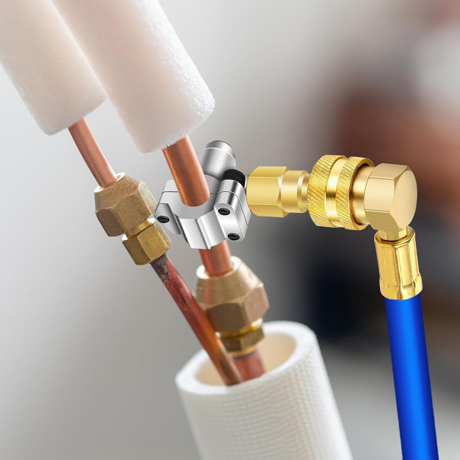 A/C Retrofit Valve Kit-Refrigerant Retrofit Valve Set, with R12 to R134A Low