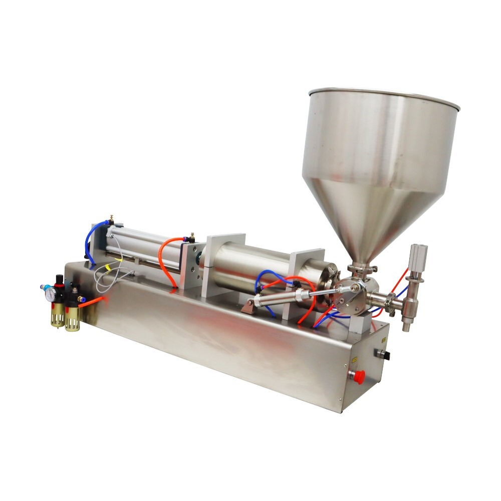 Pneumatic Liquid&Paste Cream Filling Machine 1 Nozzle 1000-5000ml Piston Filler